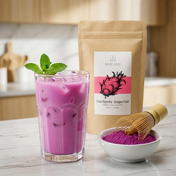 Mary Rose Pink Matcha - drakenvrucht in poedervorm