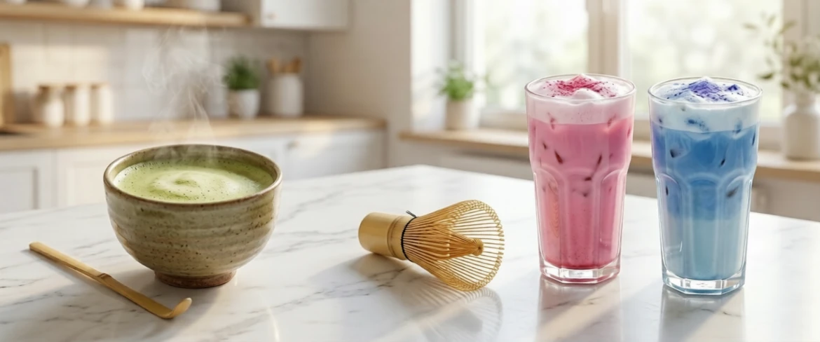 Traditionele groene thee versus kleurrijke matcha – zit er cafeïne in matcha? Vergelijking van eigenschappen