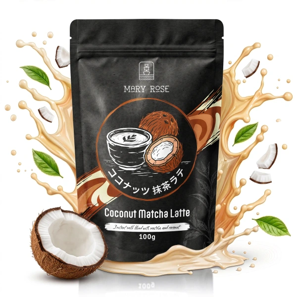 Mary Rose Coconut Matcha Latte – matcha met kokosmelk.