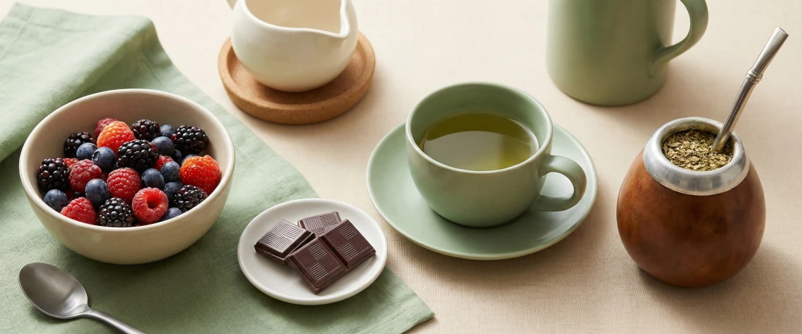 Polyfenolen en natuurlijke saponinen in de voeding – yerba mate en plantaardige producten