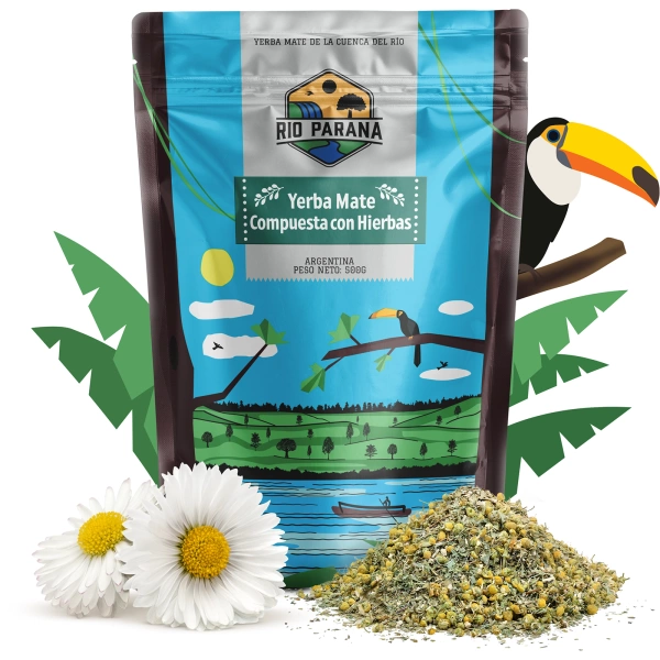 Rio Parana Compuesta con Hierbas: yerba mate met citroenverbena