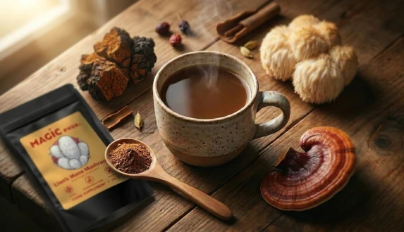 Hoe kies je een adaptogeen paddenstoelensupplement? Reishi, chaga en leeuwenmanen in de praktijk