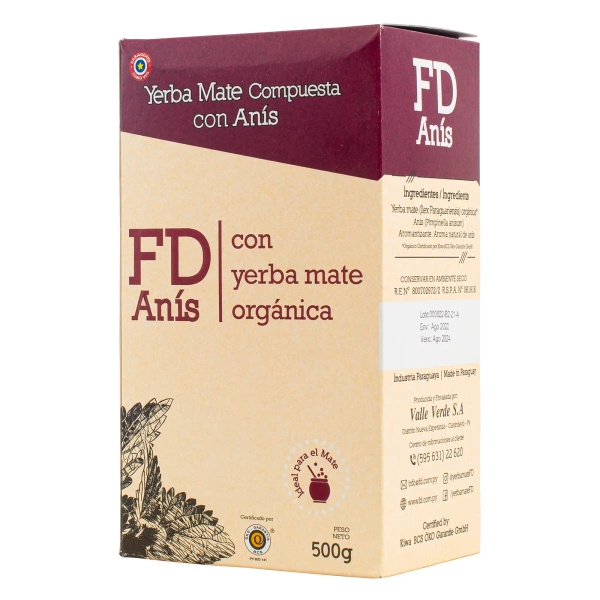 Fede Rico (FD) Anis 0,5 kg 500 g - paraguayaanse yerba mate thee