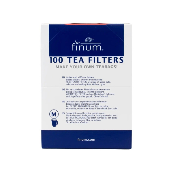 Papieren theefilters – maat M (100 stuks)
