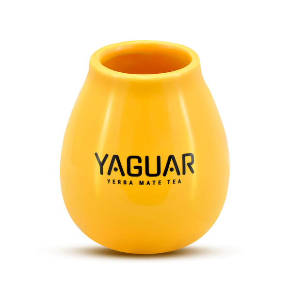 Yaguar Keramische Mate beker 350 ml - Geel