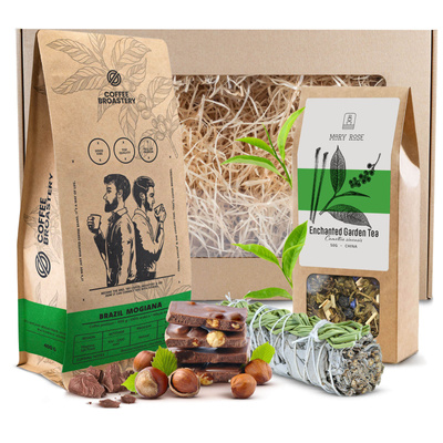 Geschenkset Koffie Bro Coffee Roastery + Thee + Witte Salie Wierook