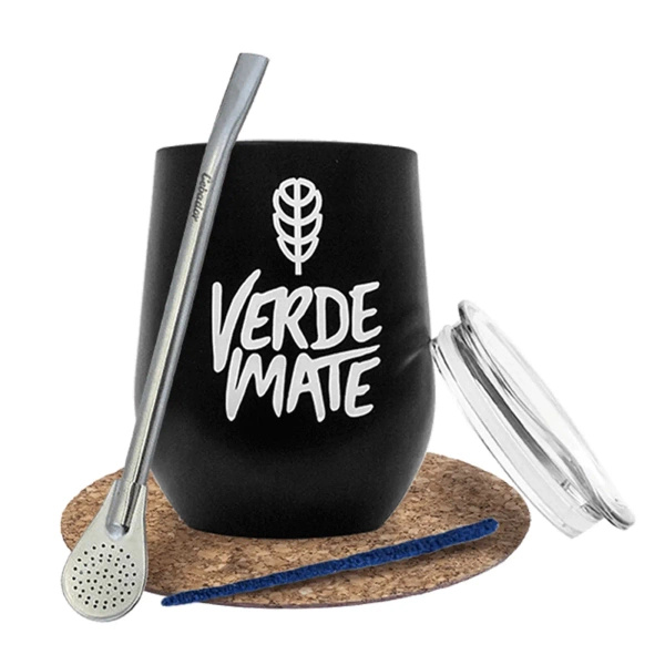 Yerba Mate accessoireset: thermische mate beker TermoLid + bombilla