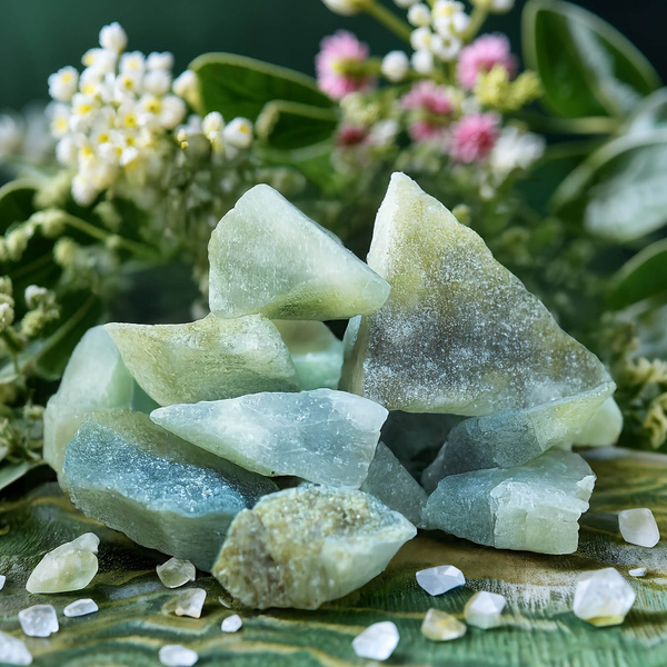 Serpentiniet (ruwe steen) 1 stuk.