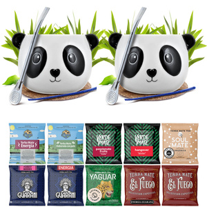 Yerba Mate Set VOOR TWEE Kalebas Bombilla