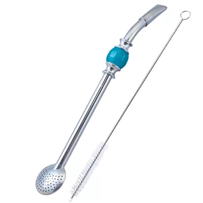 Bombilla Bomba met blauwe steen