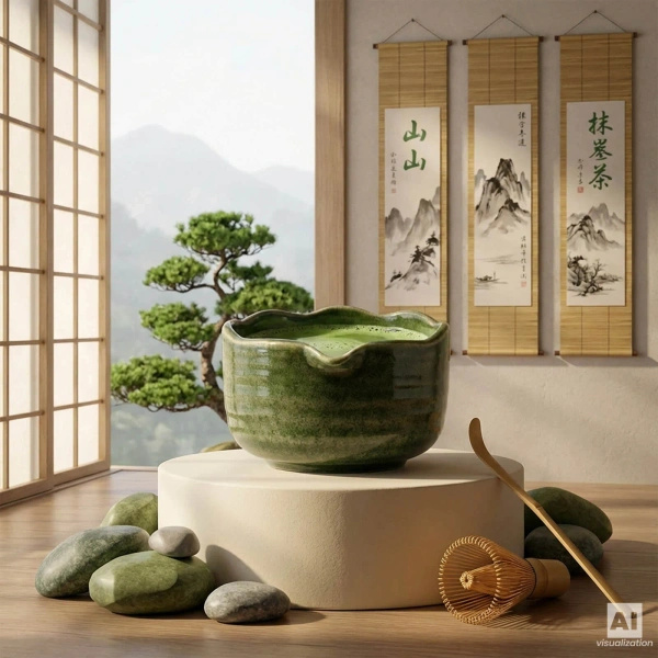 Matcha theezetset: matcha 100g + accessoires