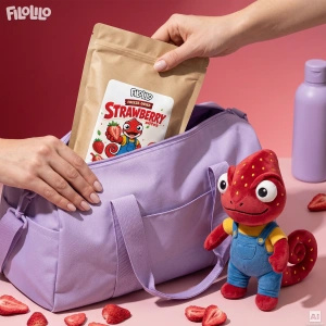 FiloLilo – Gevriesdroogde aardbeien (schijfjes) 100 g
