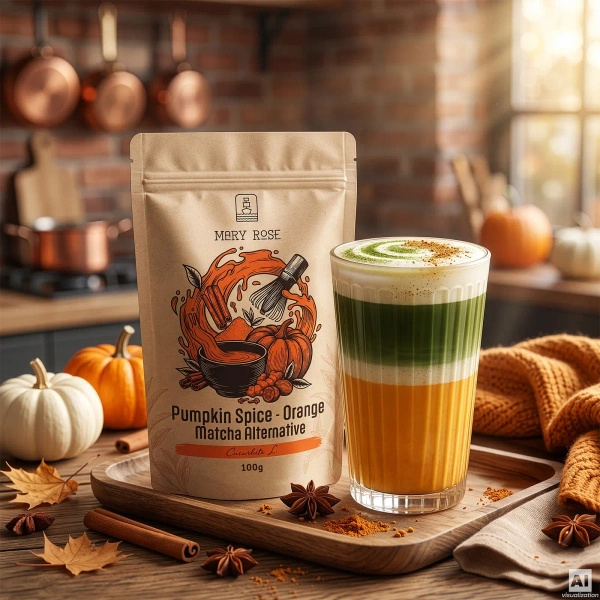 Mary Rose – Orange Matcha Alternative – Pumpkin Spice Powder 100g