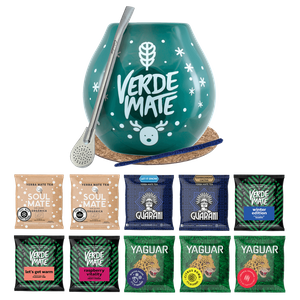 Yerba Mate Set 10x50g Winterkalebas Bombilla