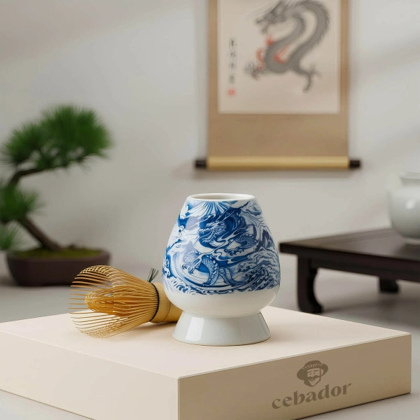 Ceremonieel set voor het zetten van matcha-thee: Japanse BIO matcha 30g + accessoires