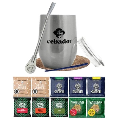 Yerba Mate Set: monsters 10x50g + TermoLid + Bombilla