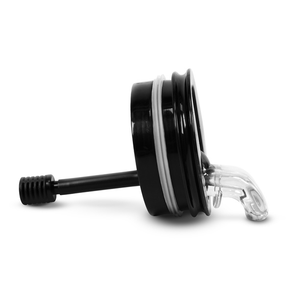 Yerbomos XL ALL IN ONE - 750ml - Mate beker, thermosfles en bombilla in één (zwart)