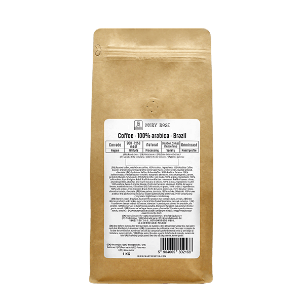 Mary Rose - hele bonen koffie Brazilië Cerrado premium 1kg