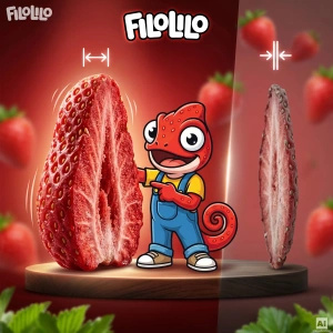 FiloLilo – Gevriesdroogde aardbeien (schijfjes) 100 g