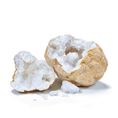 Klein Bergkristal – Kwarts Geode 1 stuk.