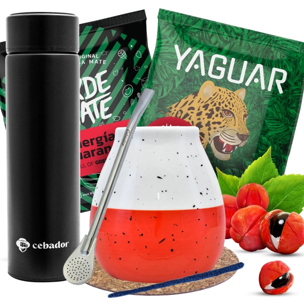 Yerba Mate startpakket Thermos Kalebas 2x50g