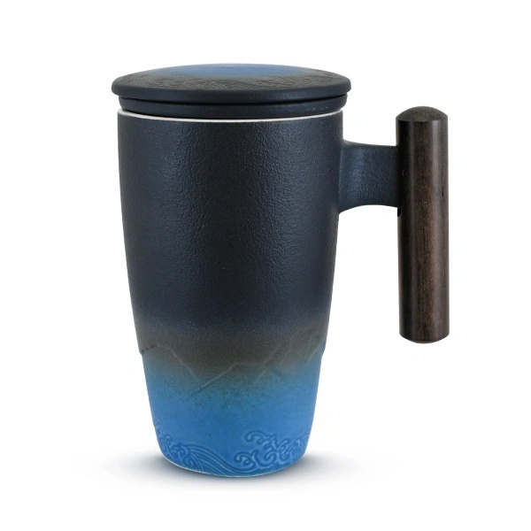 Keramische mok met deksel en infuser Mystea 300 ml