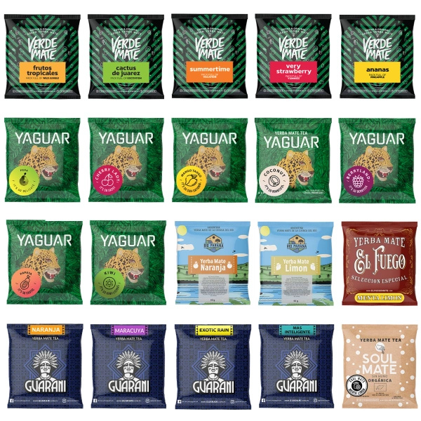 Yerba Mate BESTE VOOR START 20x50g UITSLUITEND FRUIT