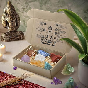 Set natuurstenen en kristallen - esoterie, yoga, meditatie