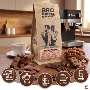 Bro Coffee Roastery – Hele Bonen Koffie Crema Rumba 1 kg