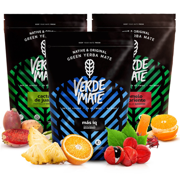 Yerba Verde Mate Groen 3x500g diverse mengsels