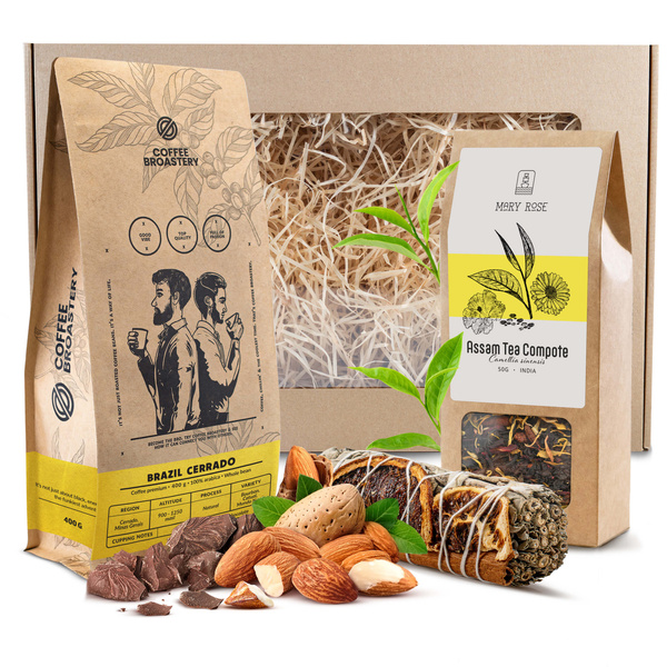 Geschenkset Koffie Bro Coffee Roastery + Thee + Witte Salie Wierook