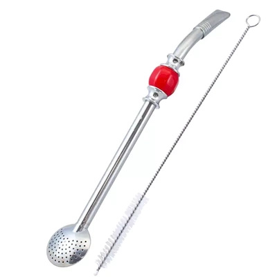 Bombilla Bomba met rode steen