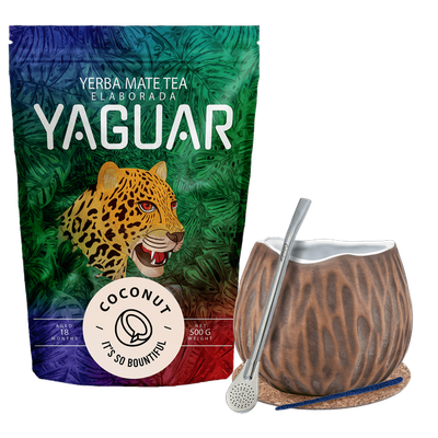 Yerba Mate Yaguar Kokosnoot Startersset 500g