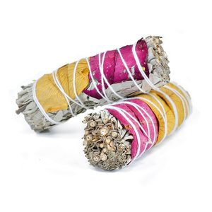 Witte Salie met Roos – Wierook 20-30 g (bundel)