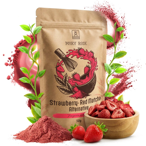 Mary Rose – Red Matcha Alternative – Aardbei (poeder) 50 g