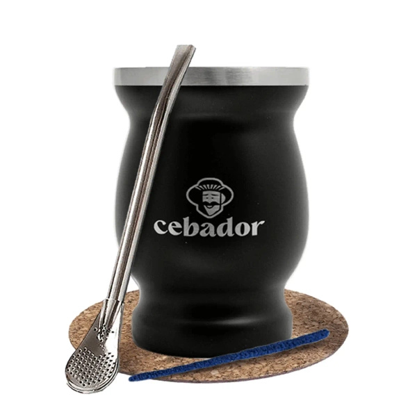 Yerba Mate accessoireset: thermische mate beker TermoMate + bombilla