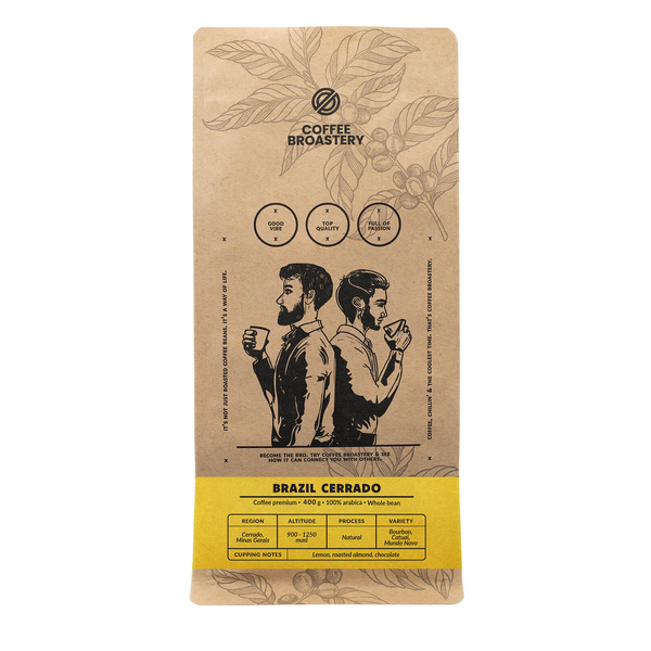 Coffee Broastery - Hele Bonen Koffie Brazil Cerrado Premium 400g