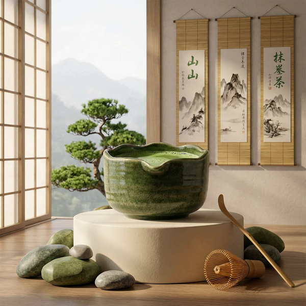 Matcha theezetset: matcha 100g + accessoires