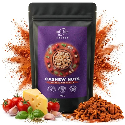 Nustino Crunch – Geroosterde cashewnoten – Pizza Margherita 100 g