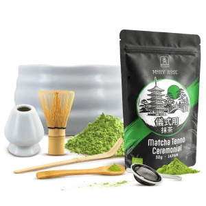 Ceremonieel set voor het zetten van matcha-thee: Japanse BIO matcha 30g + accessoires
