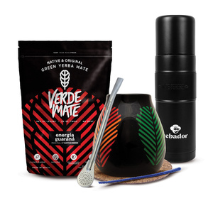 Yerba Mate Set Verde Mate 400g 0,4kg Yerbomos XL + Kalebas + Bombilla