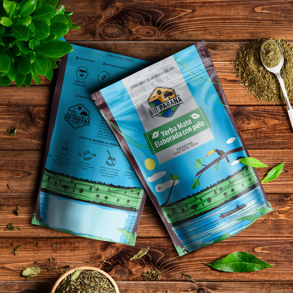 Yerba Mate set Rio Parana Energia Elaborada 2x500g + accessoires