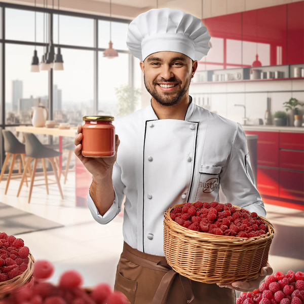 Nustino – Pindakaas in poedervorm – Raspberry (geen suiker toegevoegd) 400 g