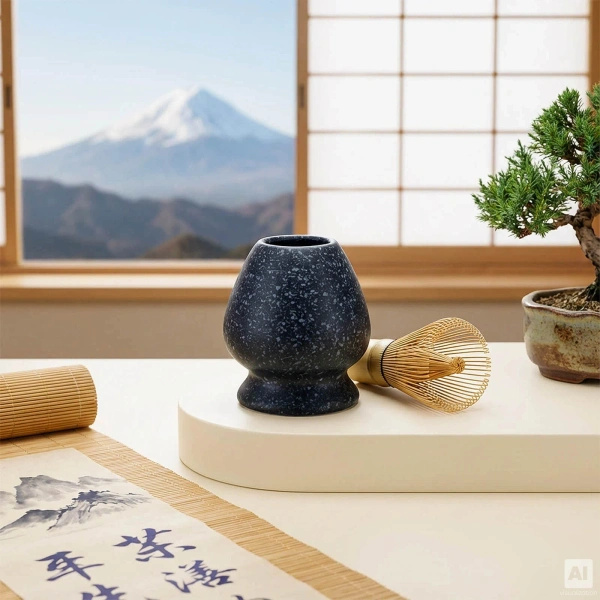 Cadeauset: Japanse ceremoniële matcha + matchawan + bamboeaccessoires