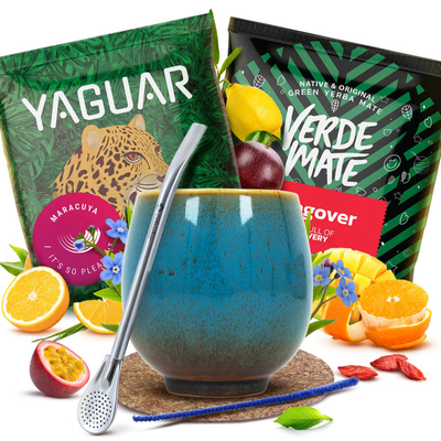 Yerba Mate set 2x50g Kalebas + Bombilla