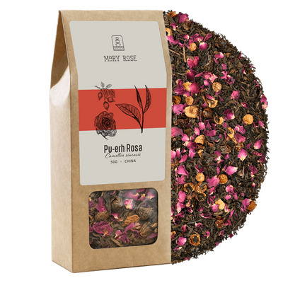 Mary Rose - Pu-erh Rosa Thee - 50g