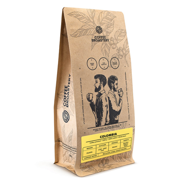 Bro Coffee Roastery - Hele Bonen Koffie Colombia Medellin Premium 1kg