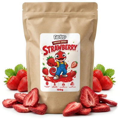 FiloLilo – Gevriesdroogde aardbeien (schijfjes) 100 g