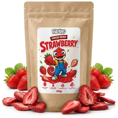 FiloLilo – Gevriesdroogde aardbeien (schijfjes) 20 g