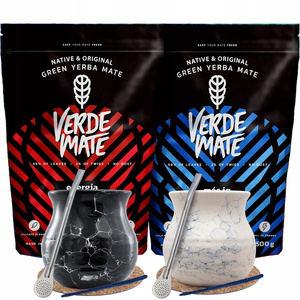Yerba Mate set voor twee Bombilla Matero 1000g